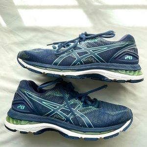 ASICS Women's Gel-Nimbus 20 Running Shoes. Blue. Size US 7.5 (EU39)
